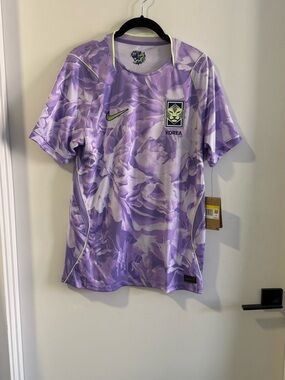 Nike Korea Lavender Floral Men's Soccer Jersey